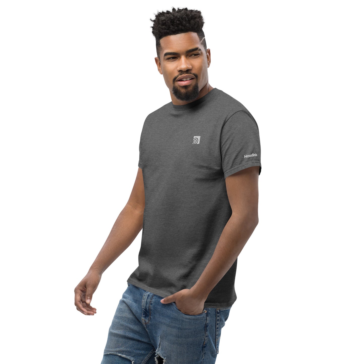 Houdini White Logo Grey T-Shirt Man
