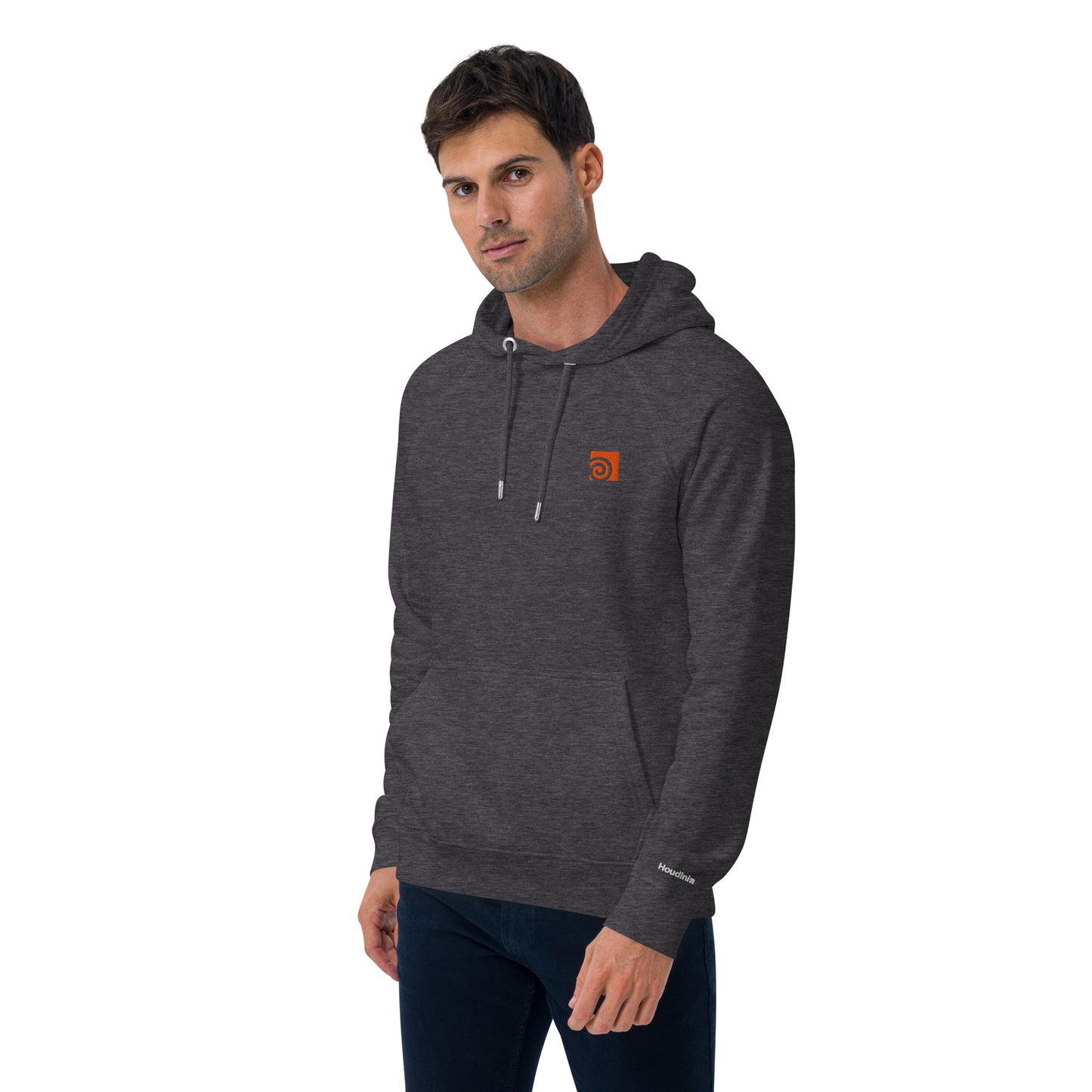 Houdini Logo Grey Hoodie Man
