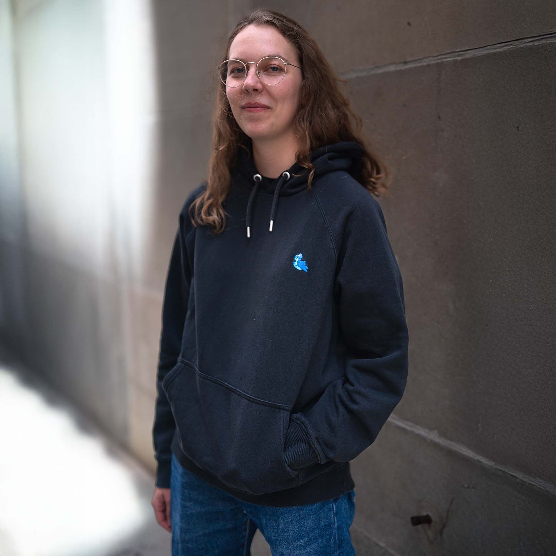 Houdini Flip Black Hoodie Woman