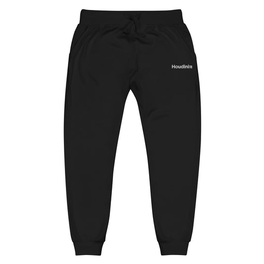 Houdini White Logo Black Sweatpants