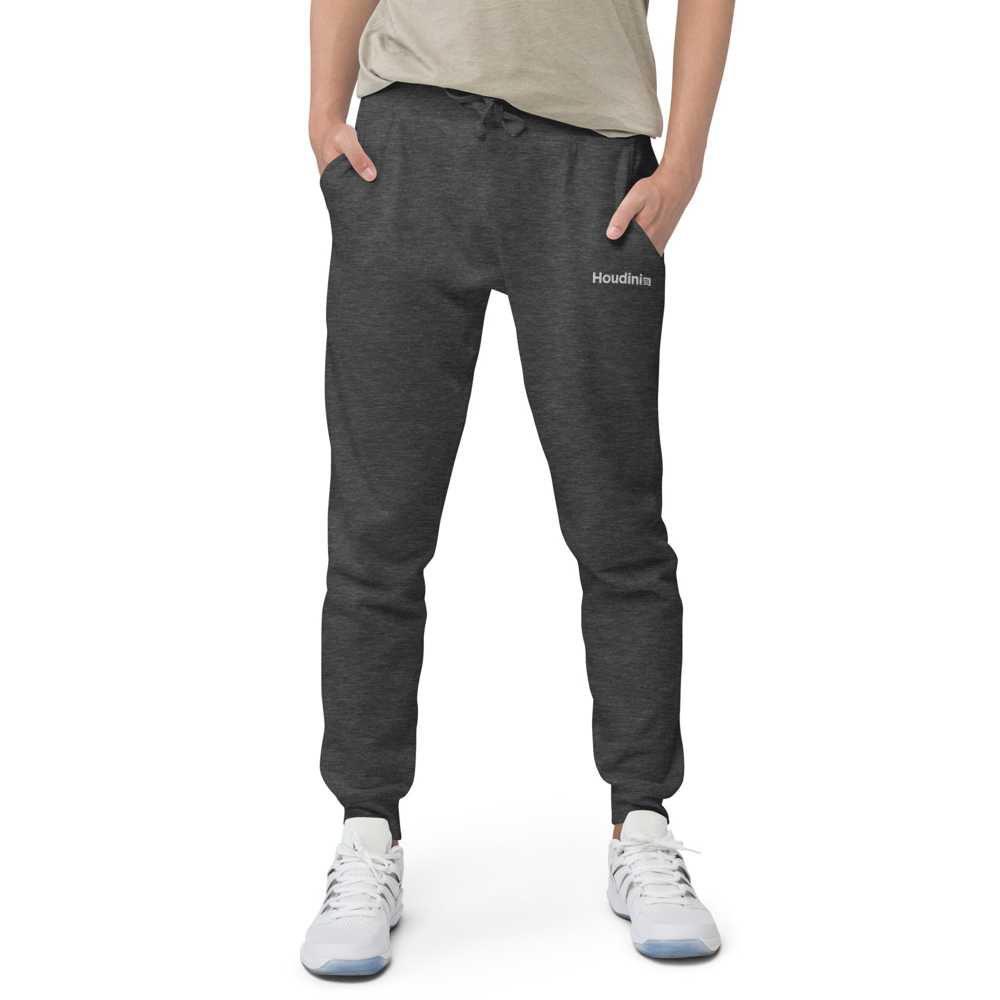 Houdini White Logo Grey Sweatpants Man