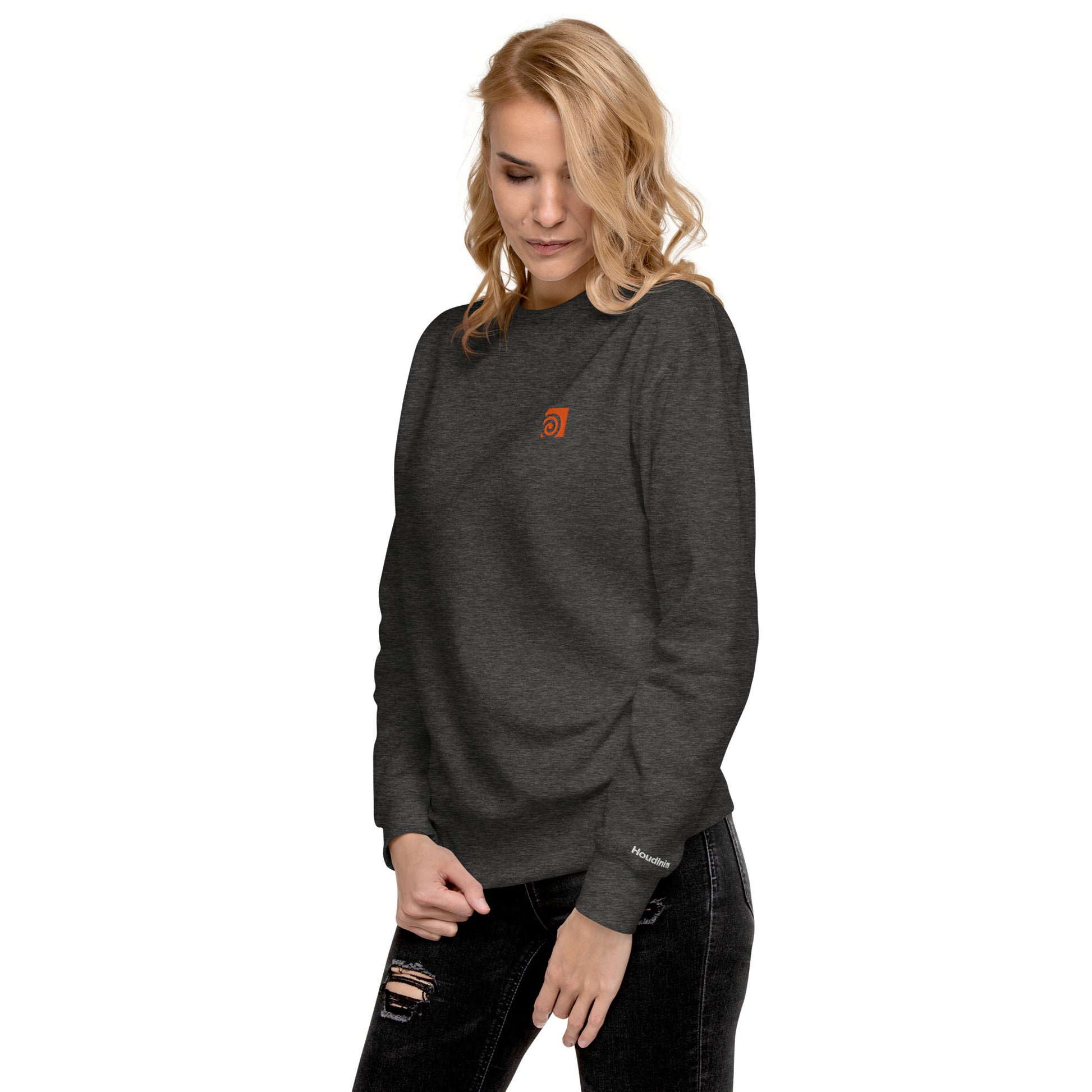 Houdini Logo Grey Sweatshirt Woman